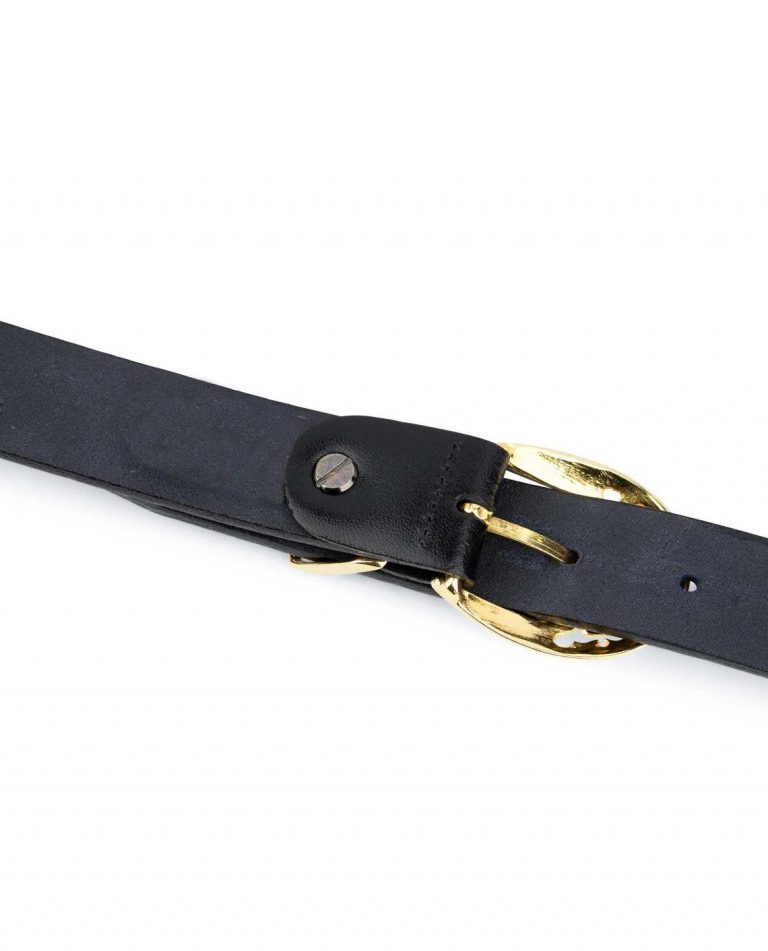 Buy Gold Spiked Belt For Women | LeatherBeltsOnline.com
