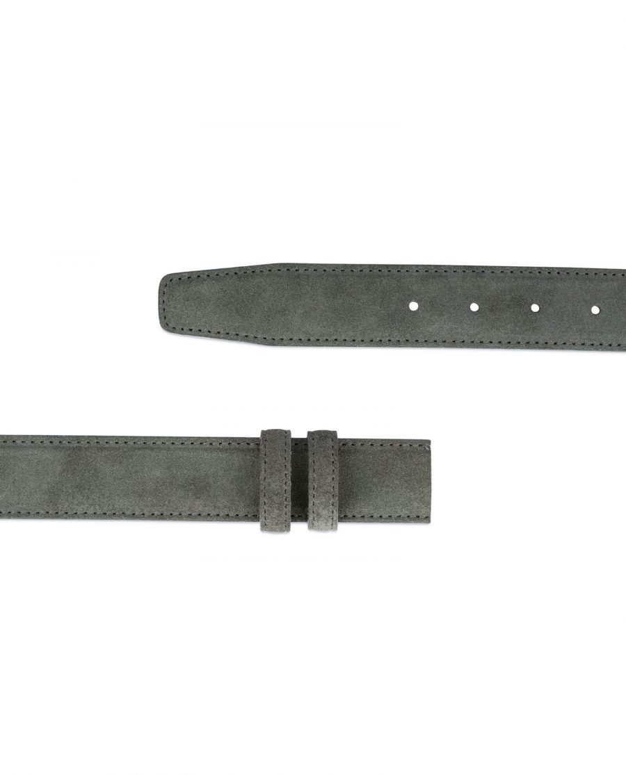 Grey Suede Belt Strap STGR34SULX 3