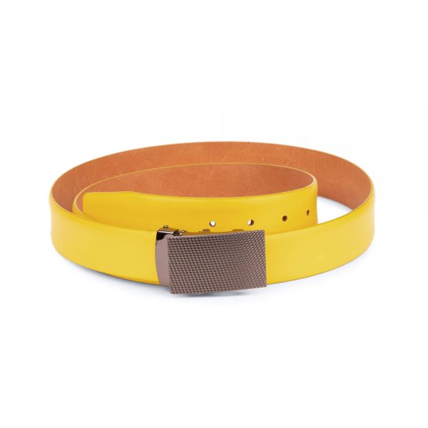 comfort click yellow belt mens 2