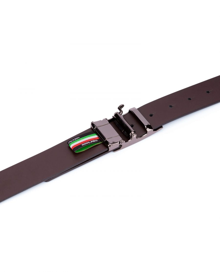 patent leather mens belt with slide buckle 5