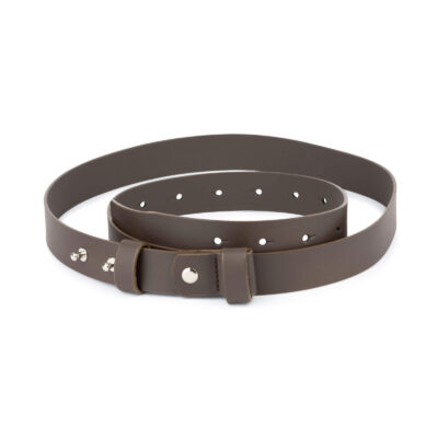 1 inch womens brown belt without buckle 1