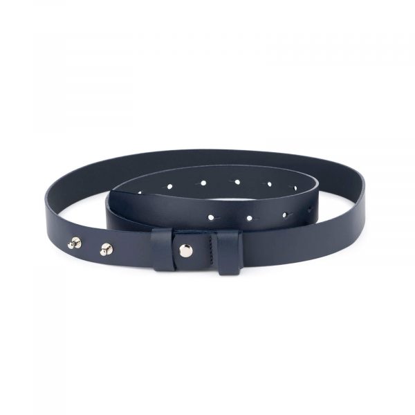Buy Fancy Women Circle Leather Belt without Pin, No Holes Black