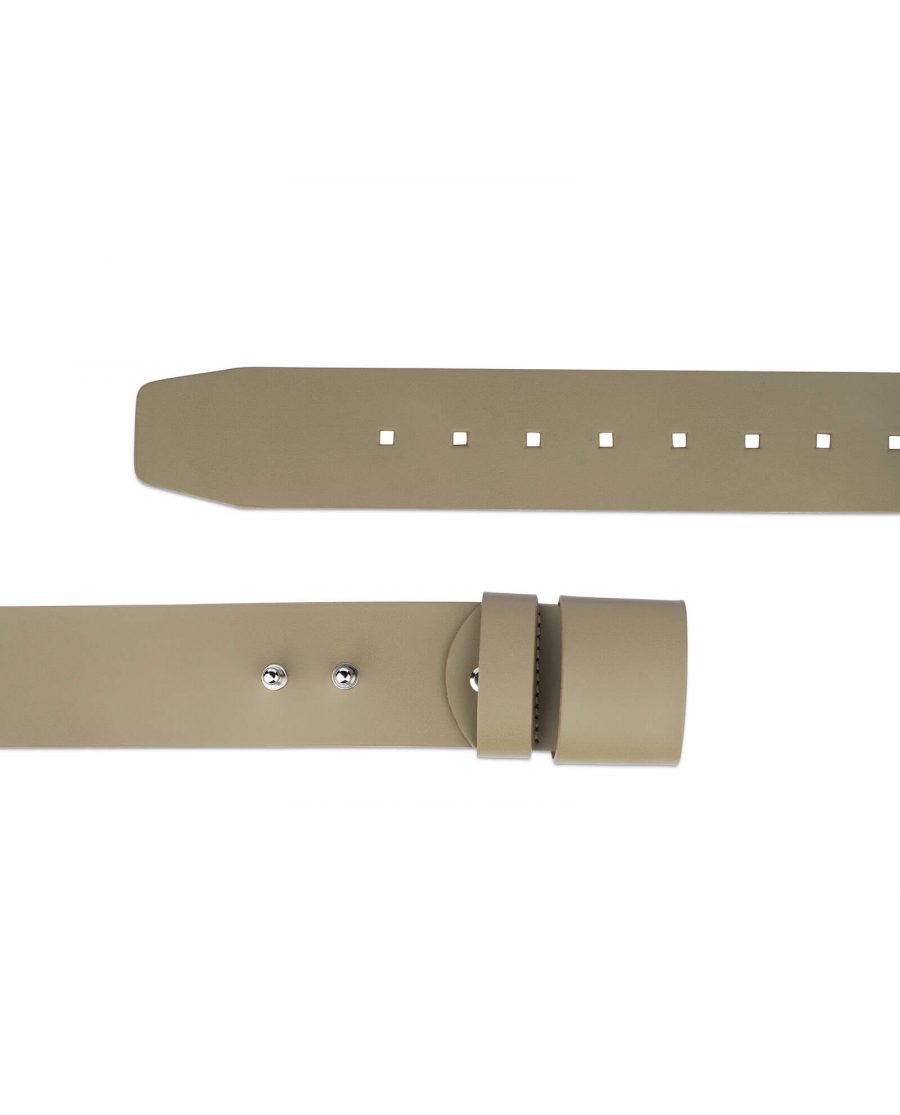2 inch womens khaki belt without buckle 2