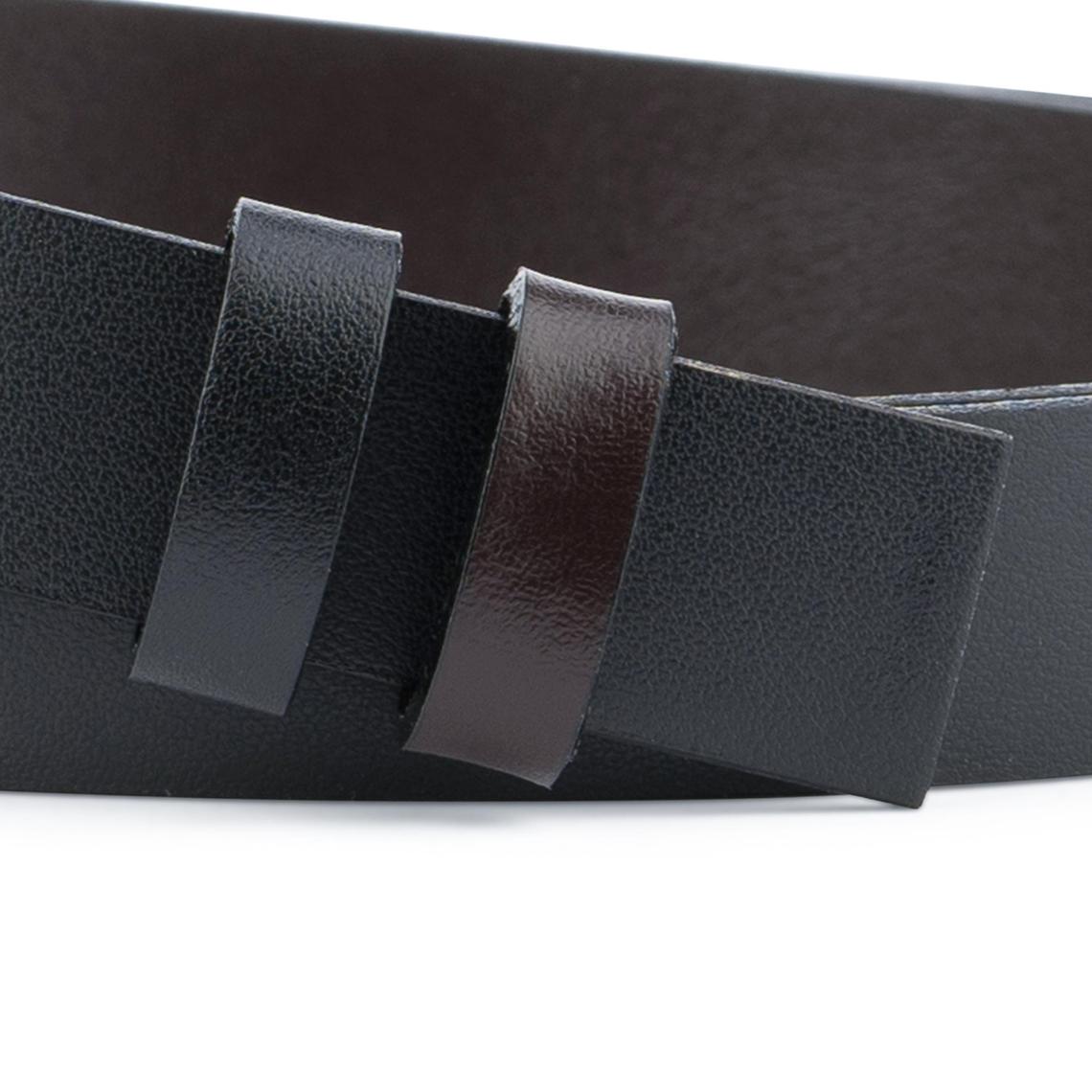 Buy Reversible Belt Strap Black Brown 1 Inch | Capo Pelle