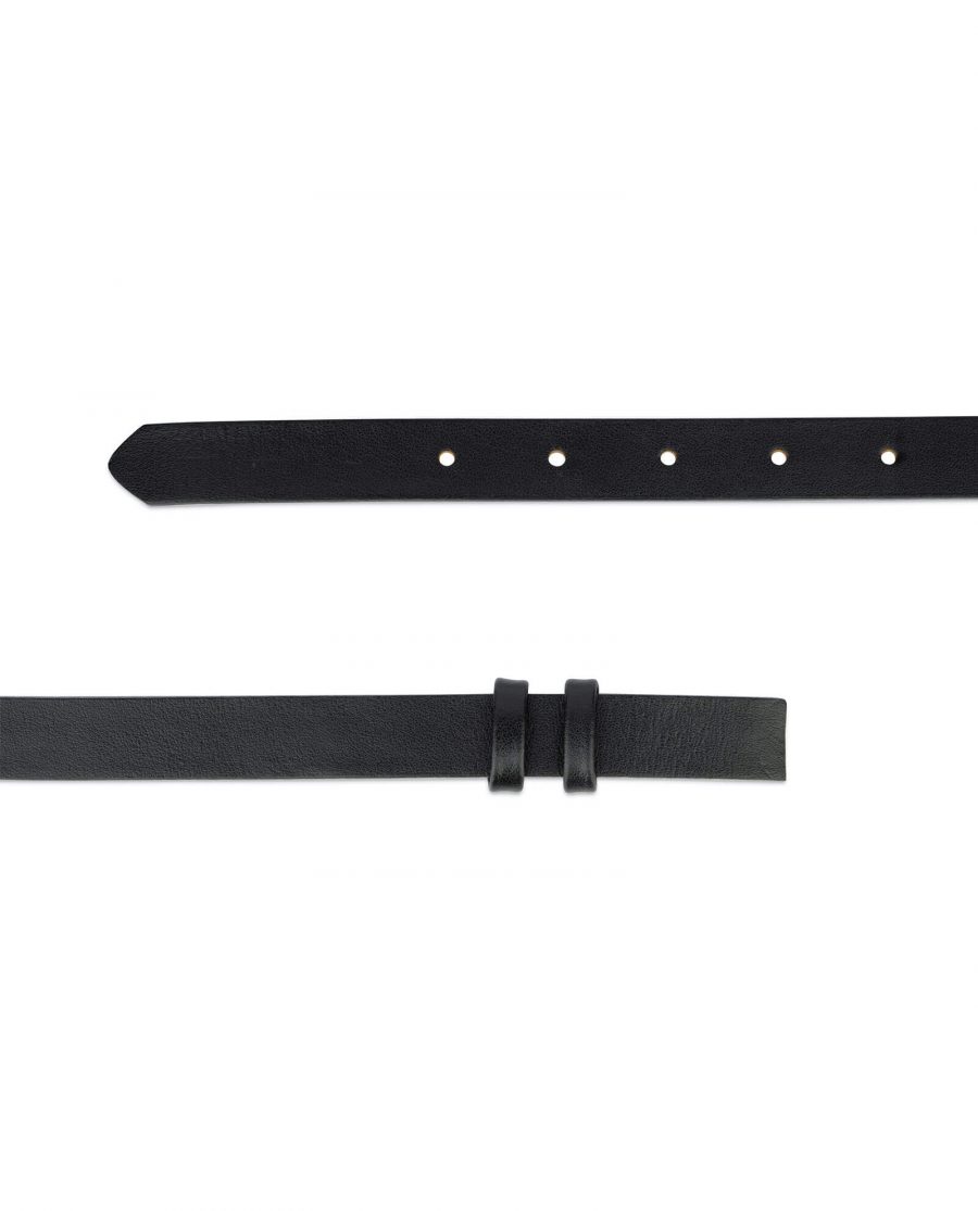 black belt leather strap 20 mm 2