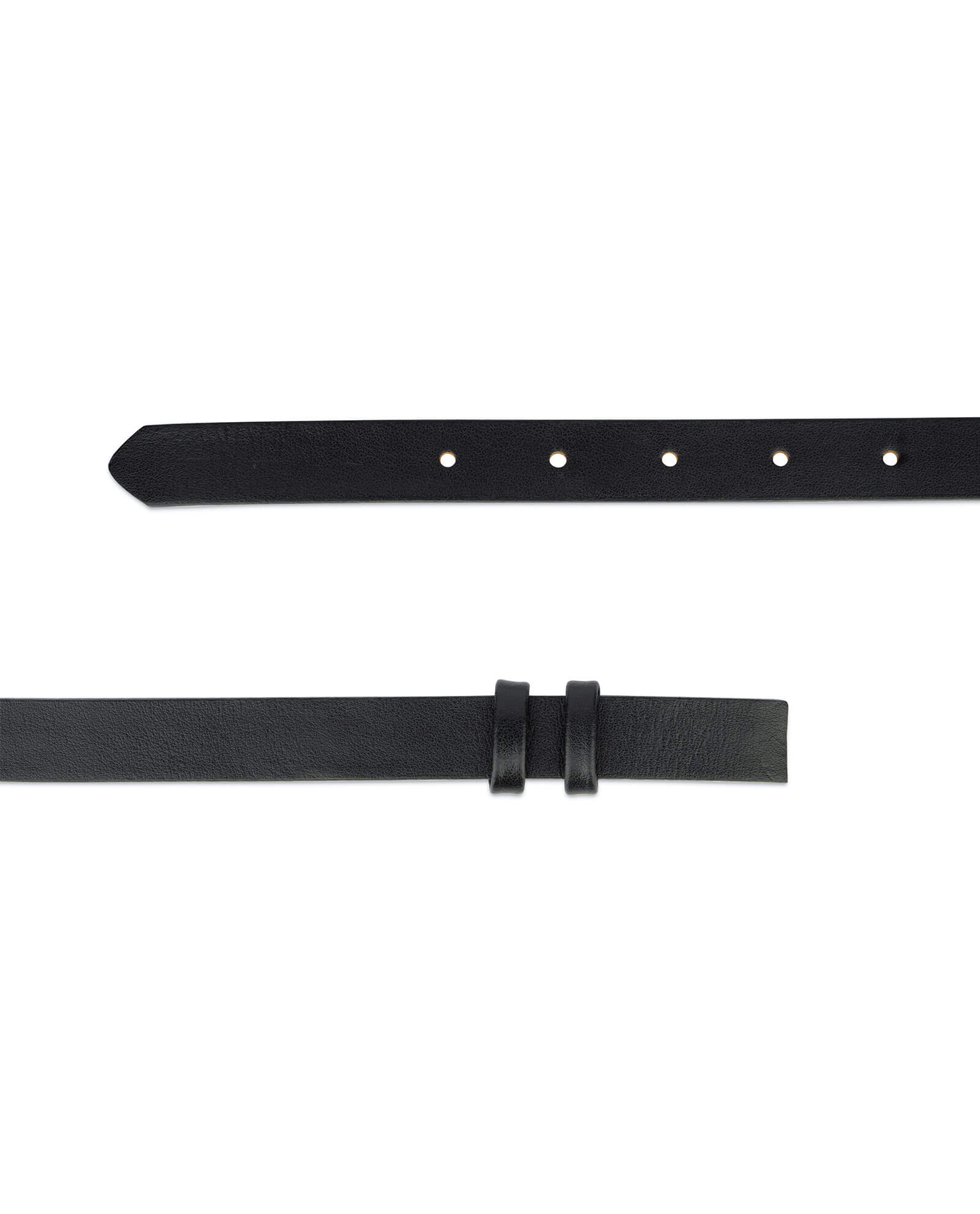 Buy Black Belt Leather Strap 20 Mm | LeatherBeltsOnline.com