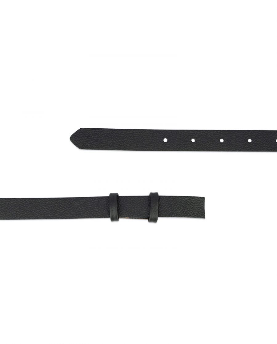 black leather belt strap 20 mm 2
