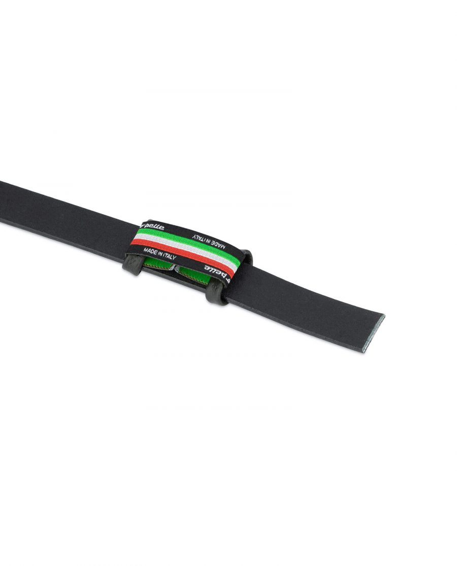 black leather belt strap 20 mm 3