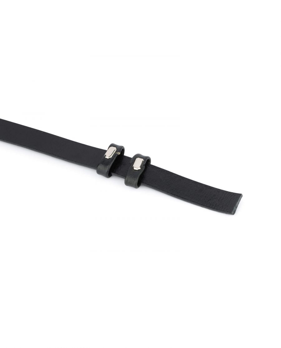 black leather strap for belt 15 mm 3