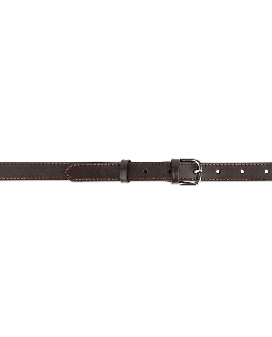 womens brown belt real leather 2 0 cm 3