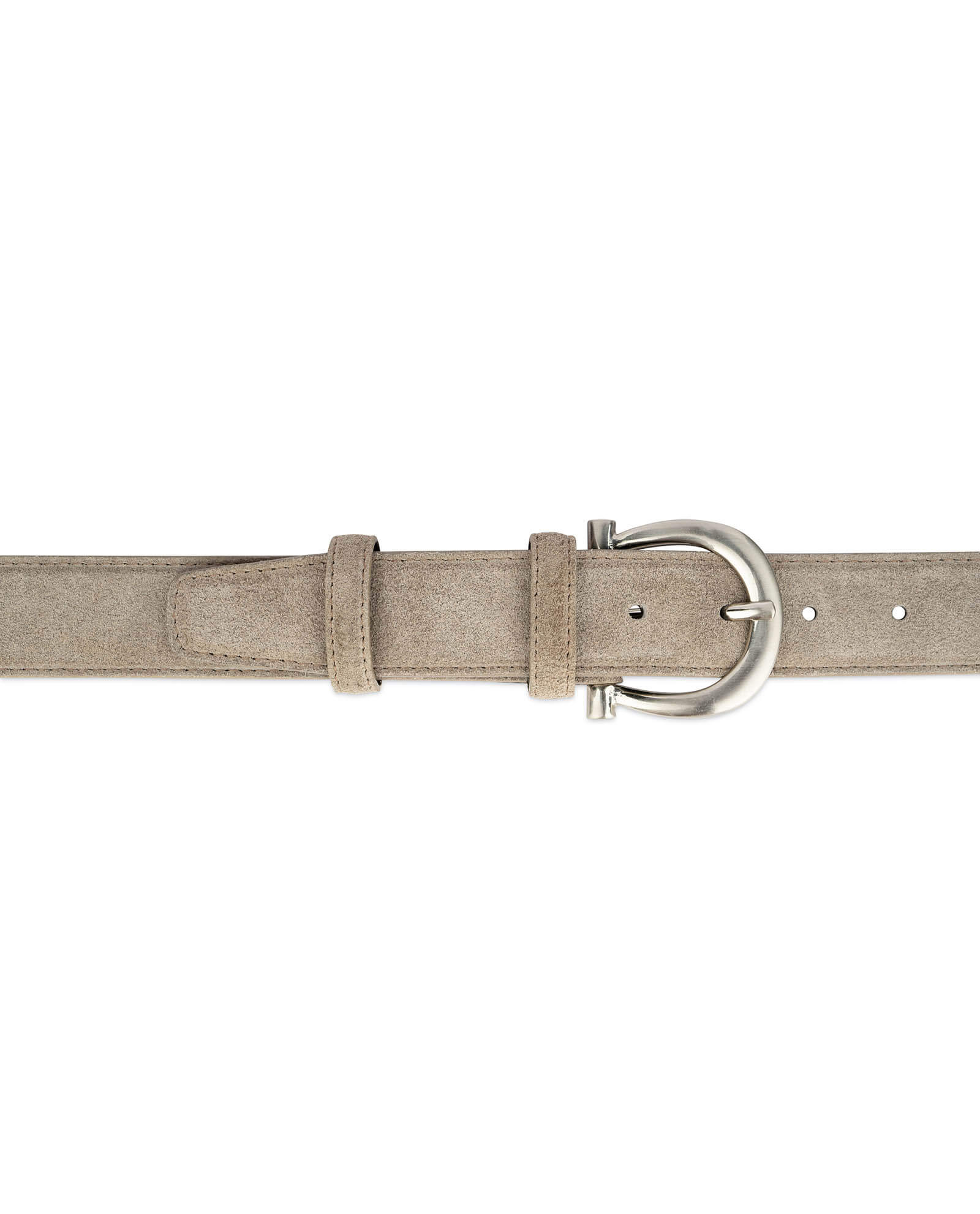 Buy Womens Taupe Belt With Italian Buckle | LeatherBeltsOnline.com