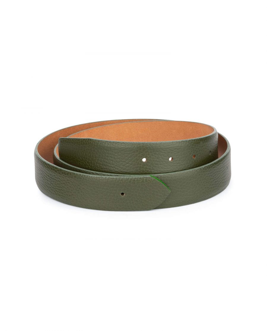 forest green replacement belt strap without buckle 1