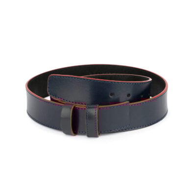 mens navy blue belt strap 1 5 inch 1