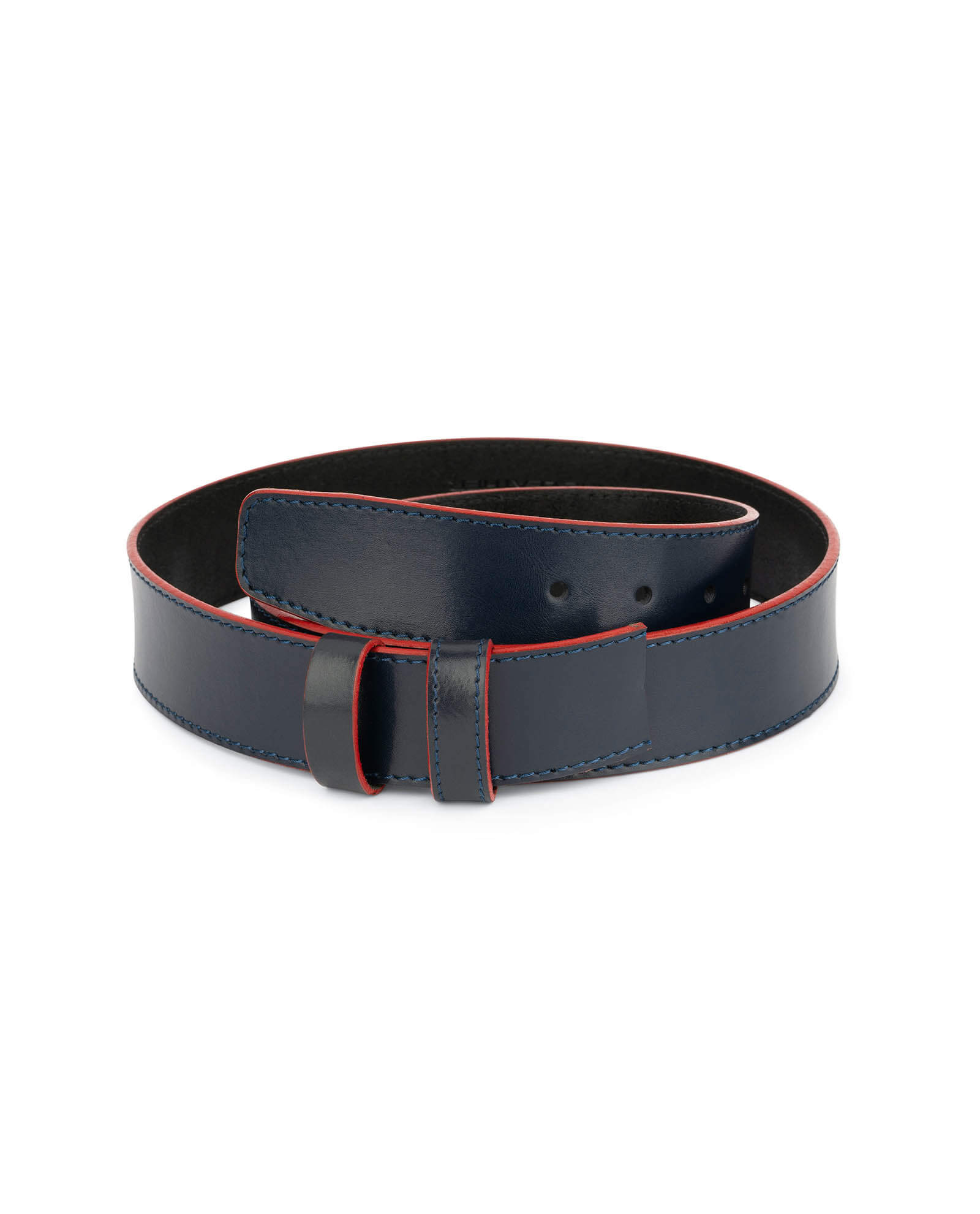 Buy Mens Navy Blue Belt Strap 1.5 Inch | LeatherBeltsOnline.com