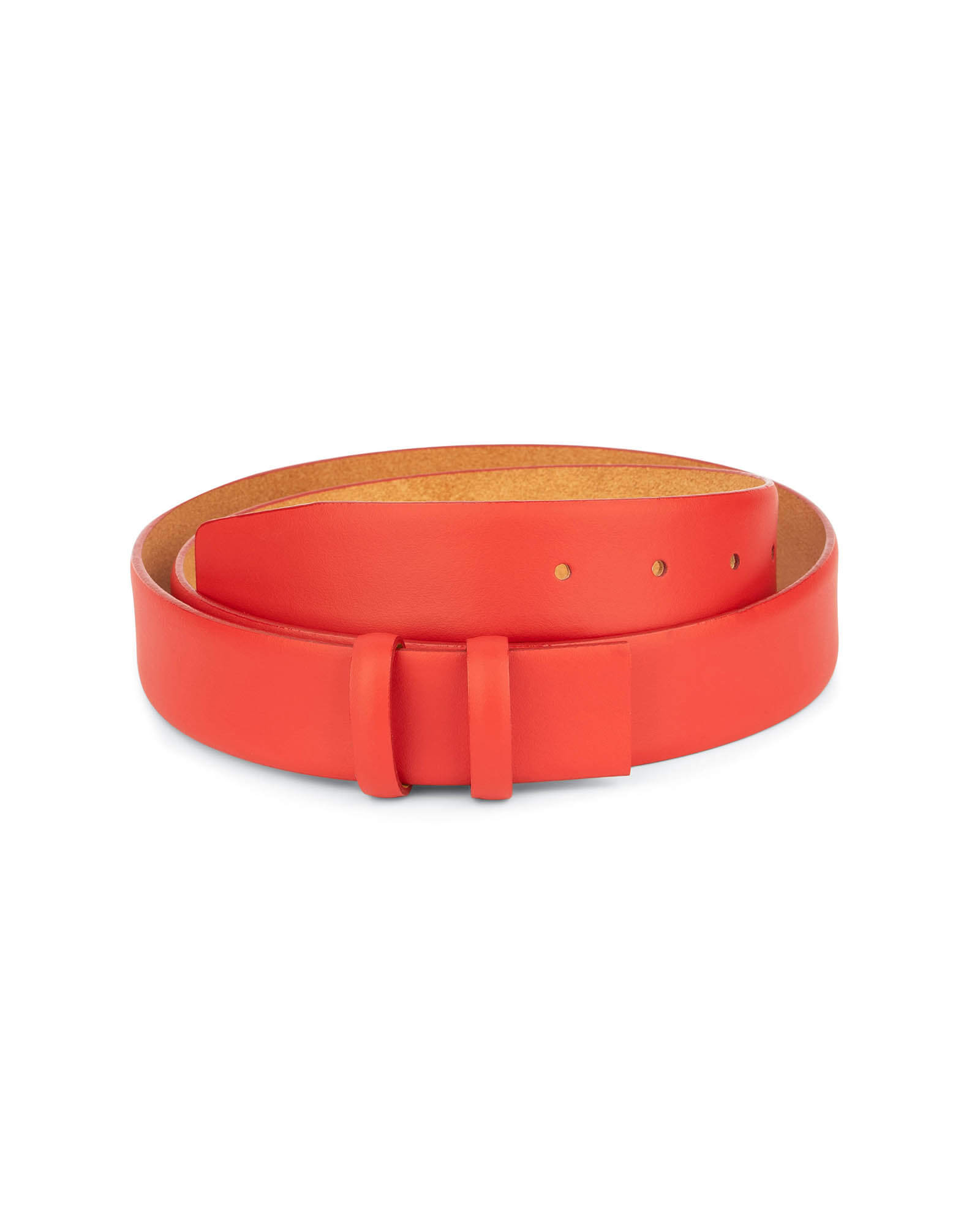Buy Mens Red Leather Belt Strap | LeatherBeltsOnline.com