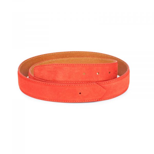 replacement 35 red suede belt strap 1