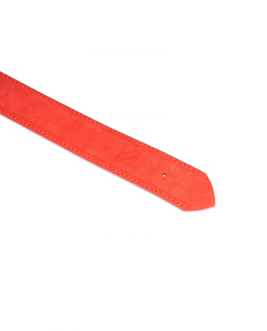 replacement 35 red suede belt strap 2