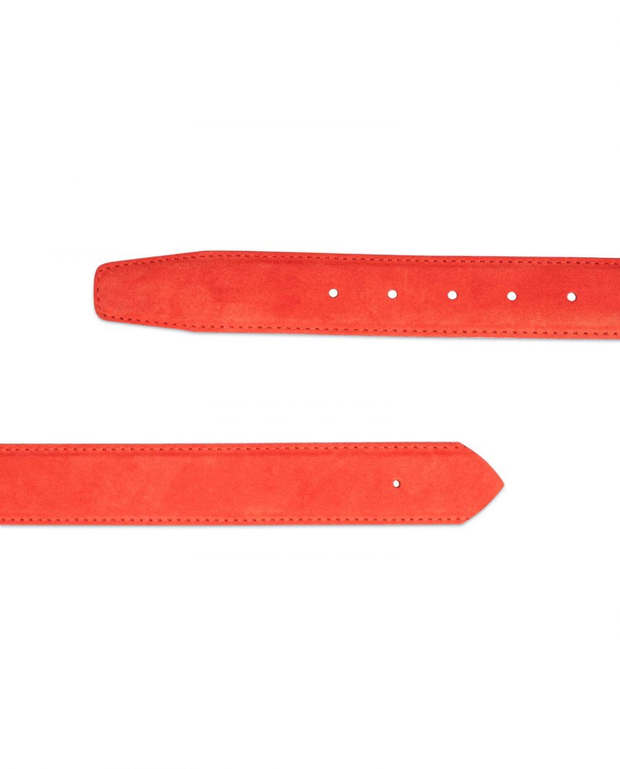 replacement 35 red suede belt strap 3
