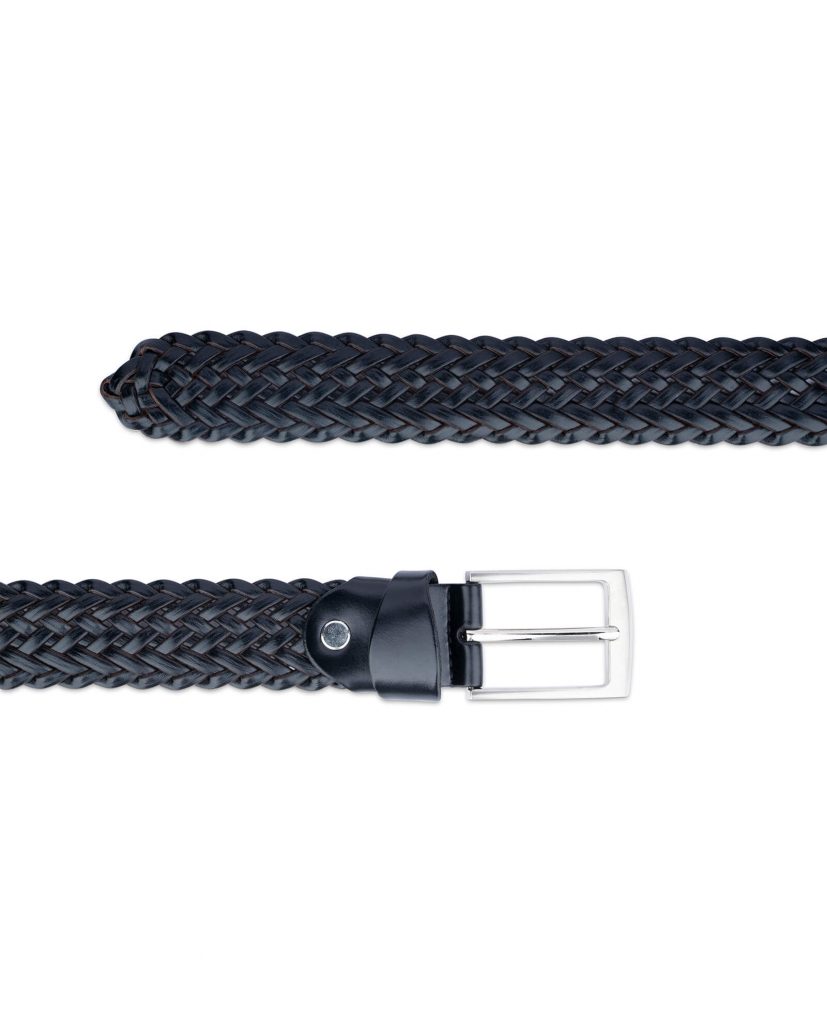 Buy Black Braided Belt For Men | LeatherBeltsOnline.com