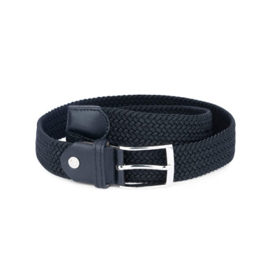 black woven vegan leather belt 19usd 4