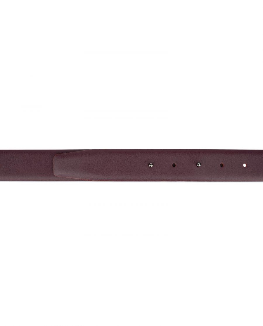 burgundy mens belt without buckle 35usd 28 42 2