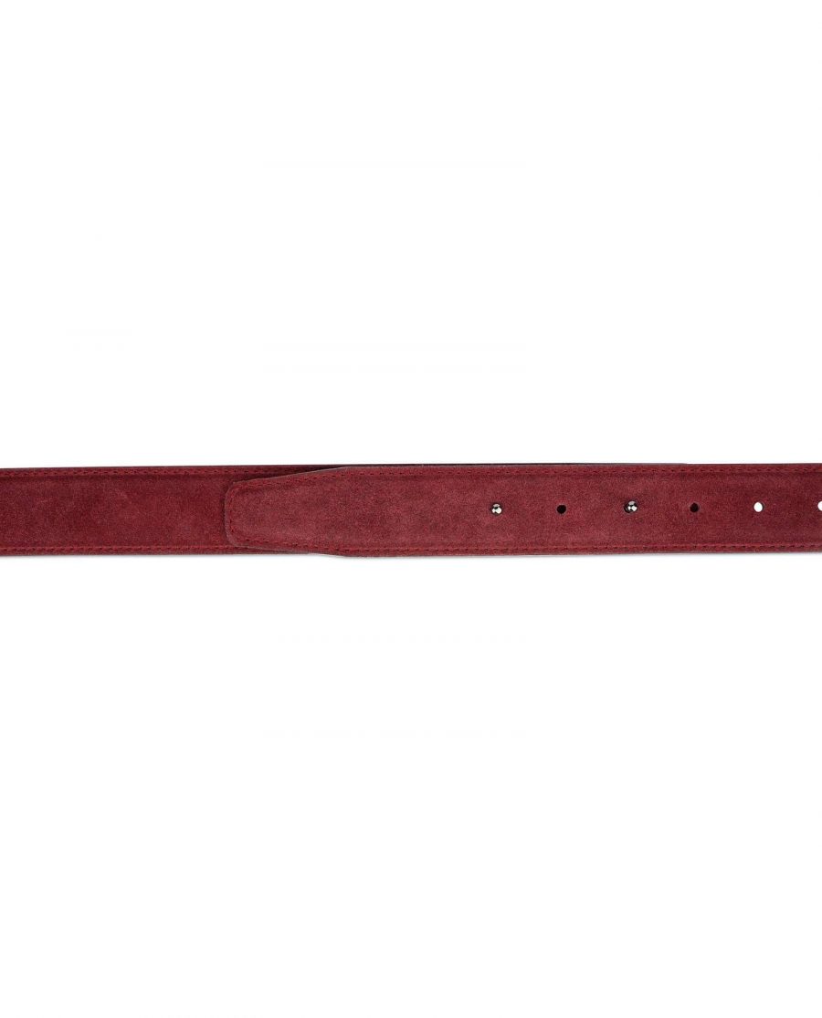 burgundy suede belt without buckle usd45 28 42 3