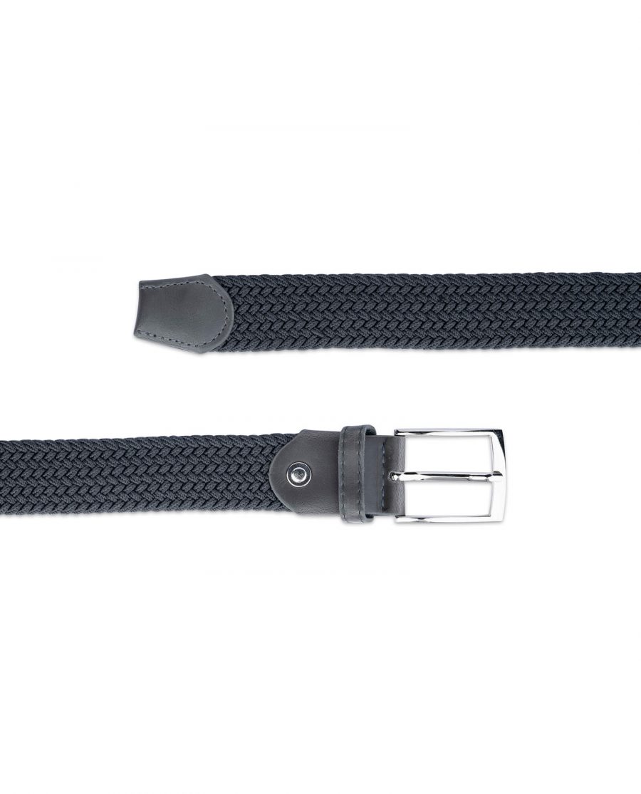 Buy Dark Grey Stretch Belt For Men | LeatherBeltsOnline.com