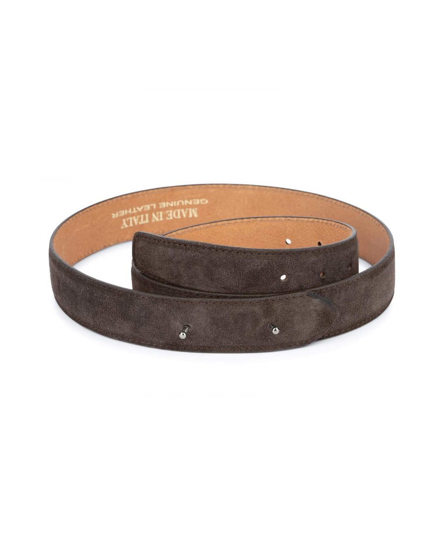 mens brown suede belt without buckle 35usd 28 42 0