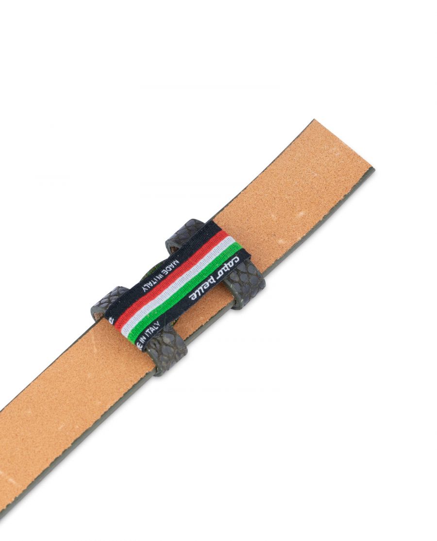 replacement green snake print belt strap 25 mm 1