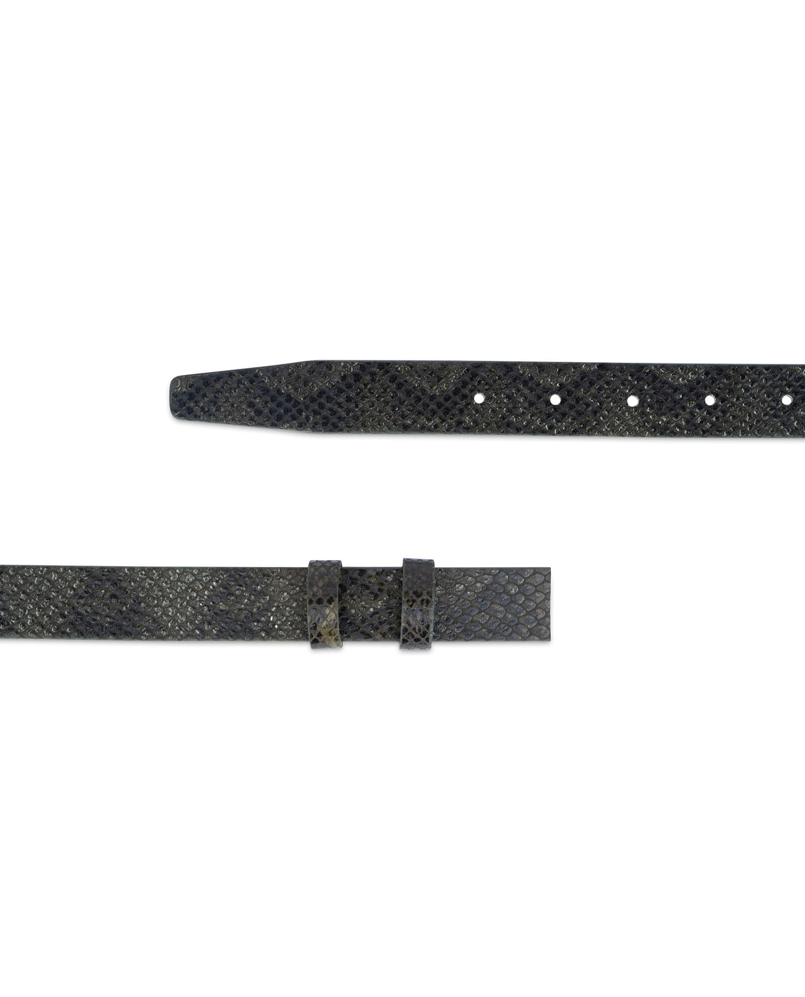 Buy Replacement Green Snake Print Belt Strap 25 Mm | LeatherBelts