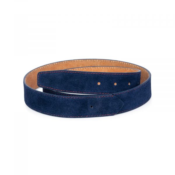 suede blue belt strap red stitch 35usd 28 42 3