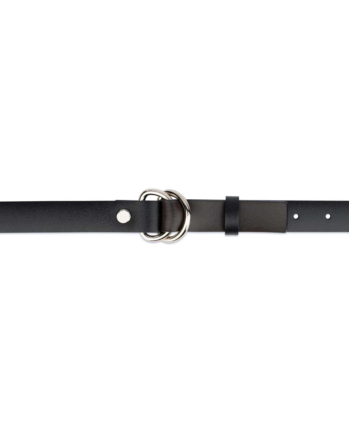 Buy Black Leather D Ring Belt | LeatherBeltsOnline.com