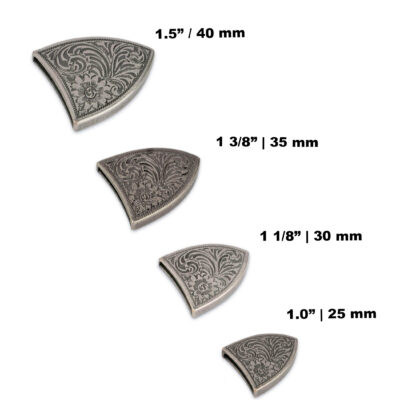 Western Belt End Tips 25 40 mm collage