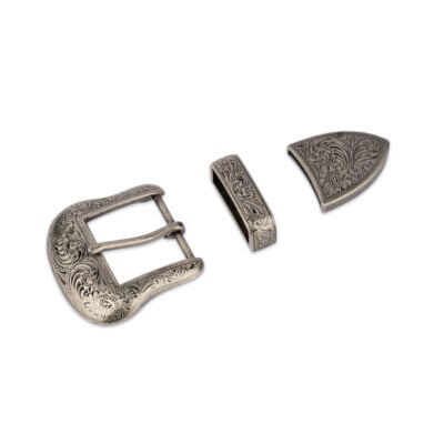 western belt buckle 3 piece set 1 3 8 inch 35 mm 1