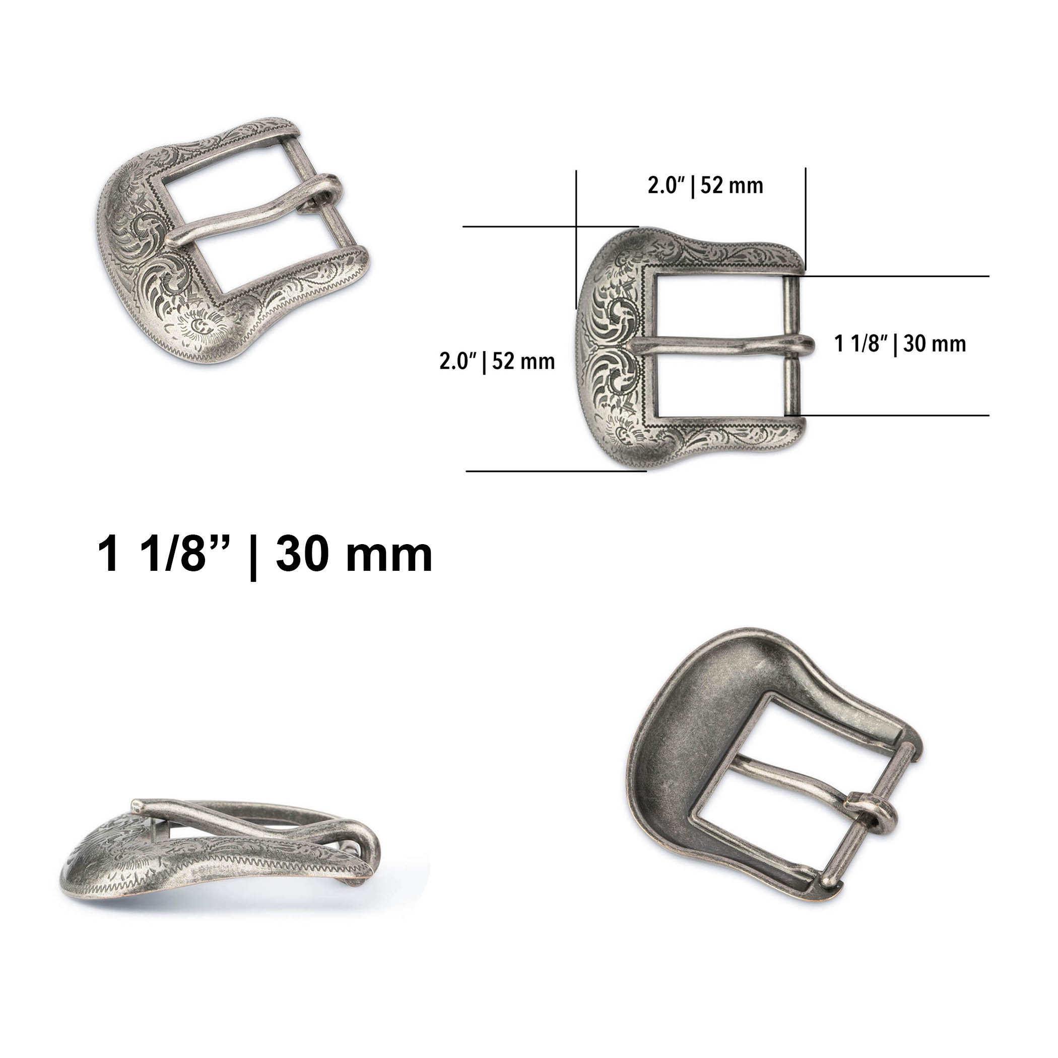 Buy Silver Metal Belt Loop 1 1/8 Inch