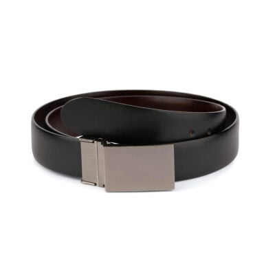 black brown mens reversible belt with plate buckle 28 40 55usd 1