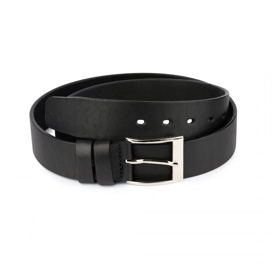 Buy Men's Full Grain Leather Belt | Black Thick 1.5 Inch | LeatherBelts