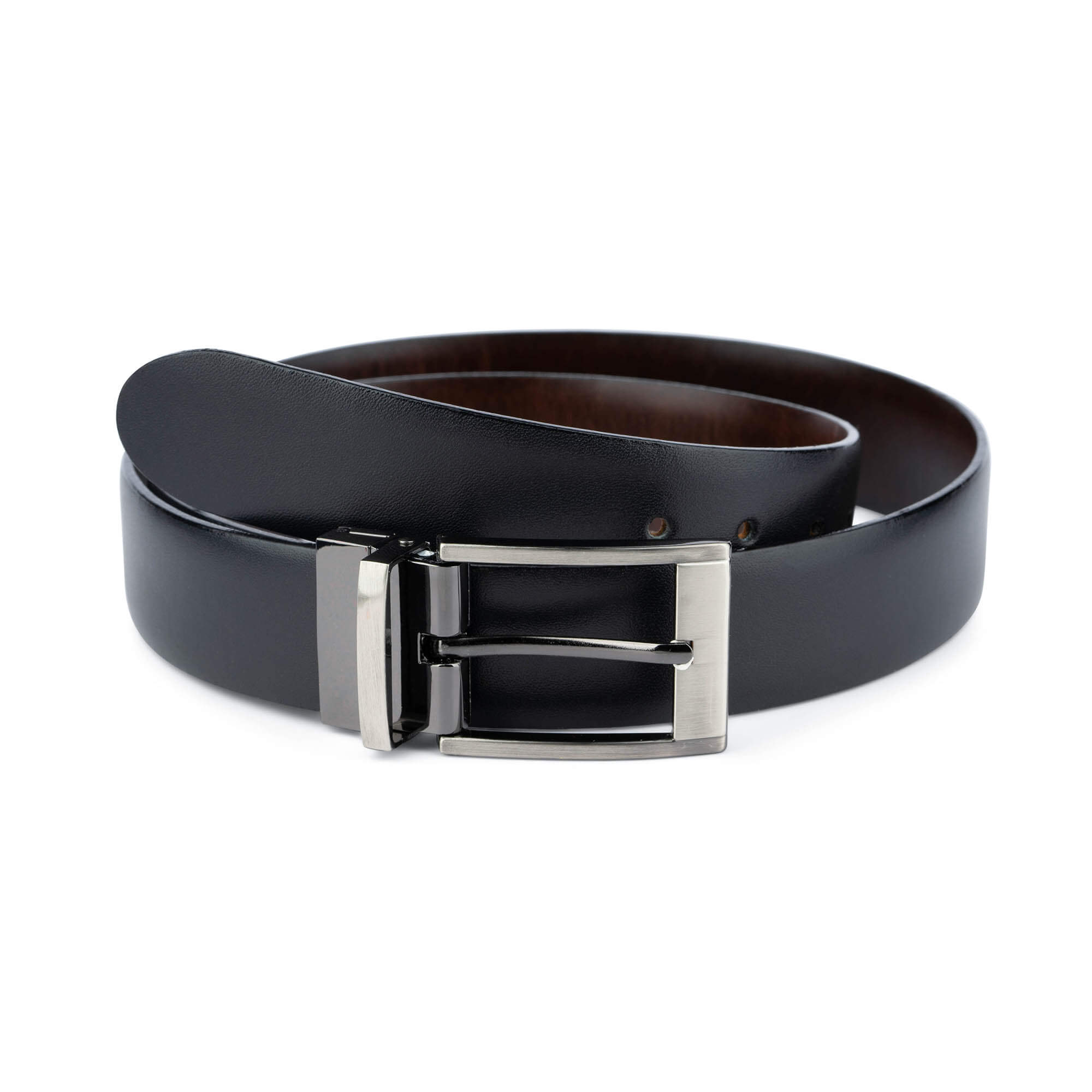 Buy Men's Leather Reversible Belt For Suit | LeatherBeltsOnline.com