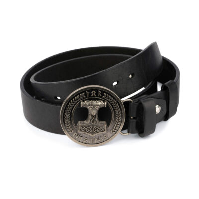 viking black full grain leather belt norse buckle 28 44 65usd 1