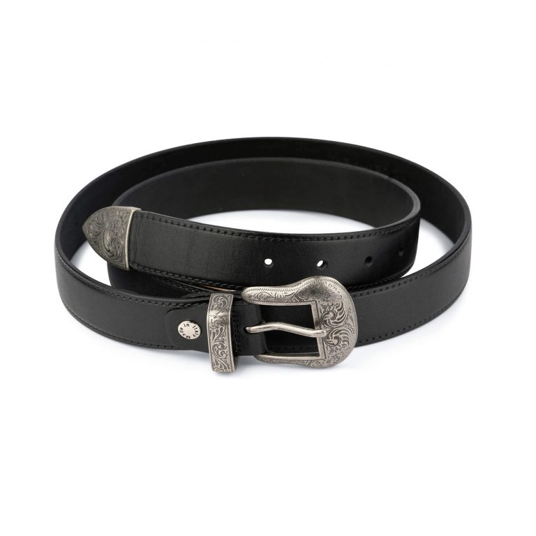 mens western leather belts