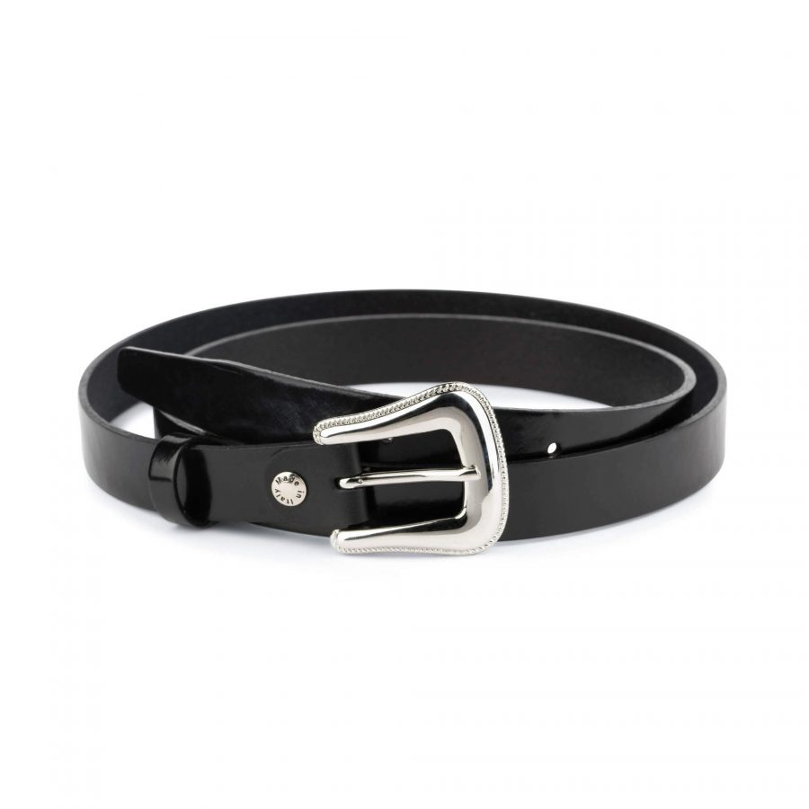 western womens black patent leather belt hypoallergenic buckle 28 42 65usd 1