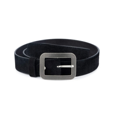 womens black suede belt 28 40 75usd 1