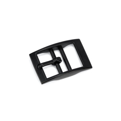 Black Center Bar Belt Buckle 25 mm 1