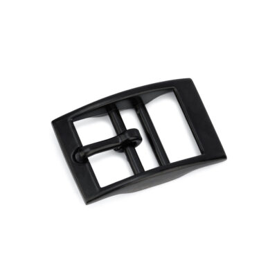Black Center Bar Belt Buckle 30 mm 1