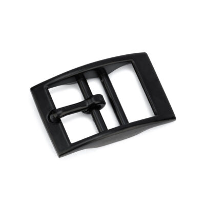 Black Center Bar Belt Buckle 40 mm 1