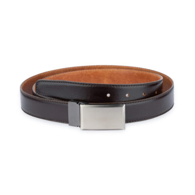 Brown Mens Belt For Suit Genuine Leather 3 0 Cm 1