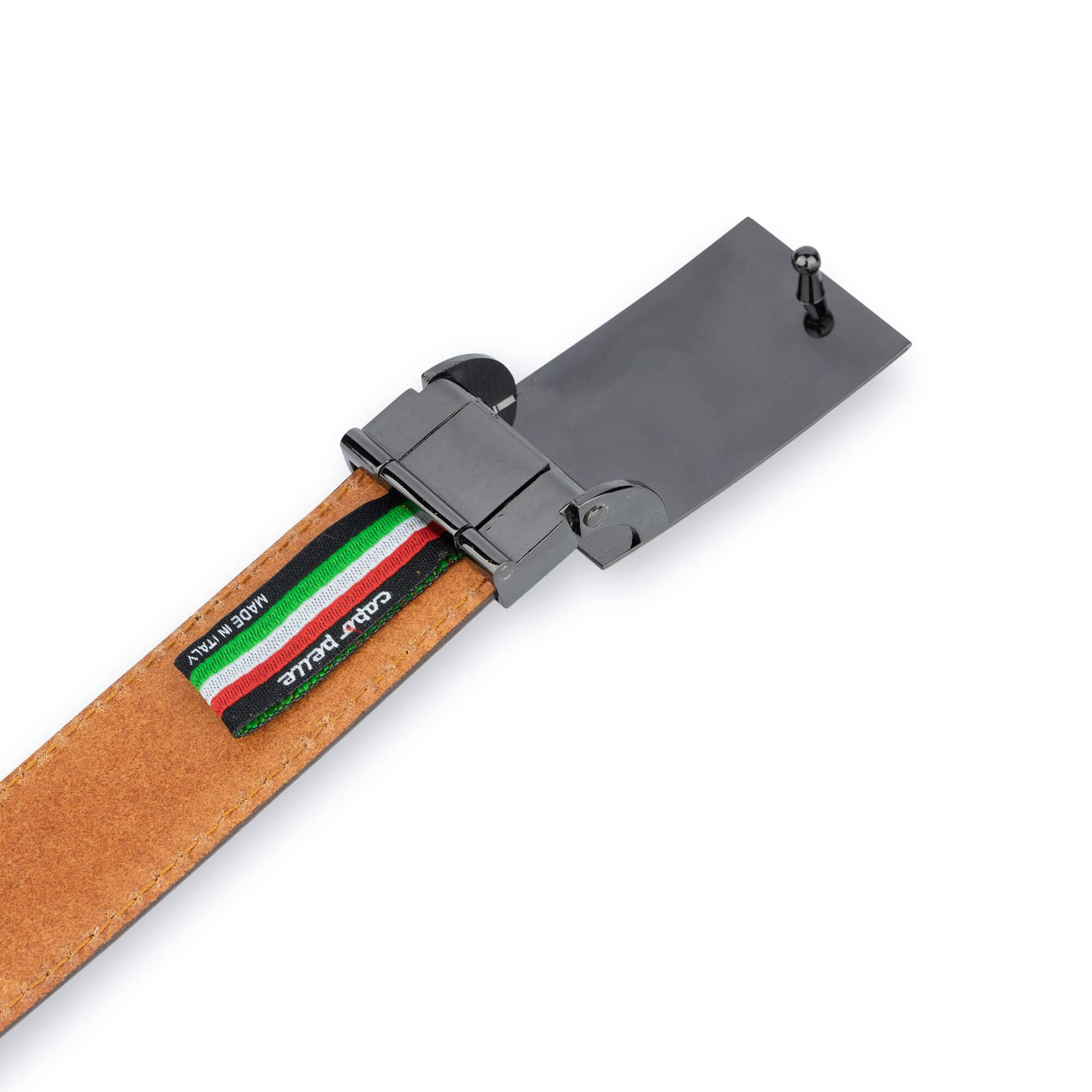 Buy Men Brown Solid Genuine Leather Belt Online - 720193