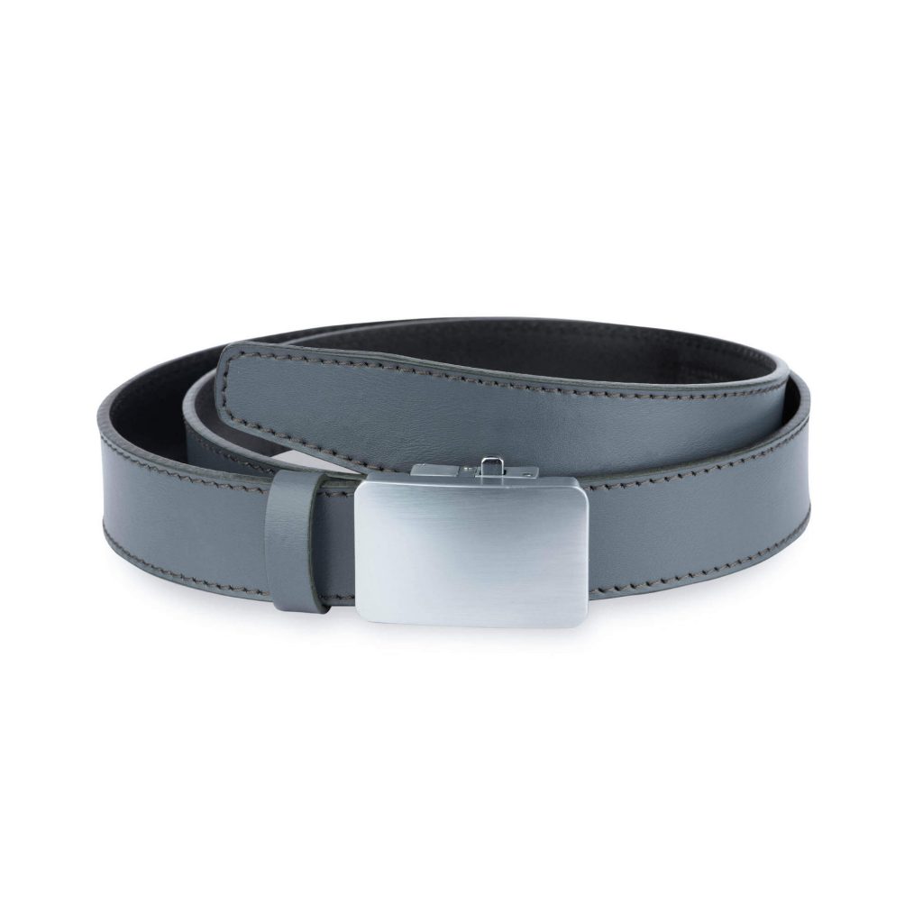 Men's Black Leather Comfort Click Belt | Blank Buckle 36 / 90 cm - Black | Capo Pelle