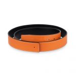 Buy Orange H Belt Strap | Reversible Vegan Leather 38 Mm  display picture 1
