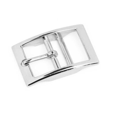 Silver Center Bar Belt Buckle 30 mm 1